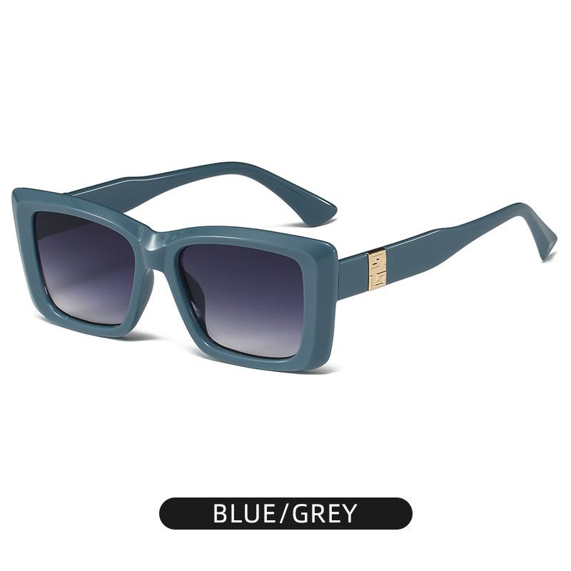 New Fashion Square Sunglasses Trendy Light Luxury Sunglasses For Men's High-end Ultraviolet-proof Large Frame