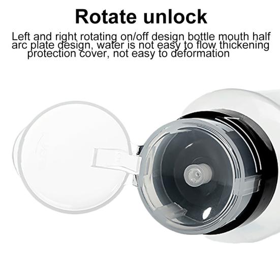 200ml Kunststoff Nagel UV Gel Polnisch Entfernung Wasser Leere Presse Dispenser Flasche