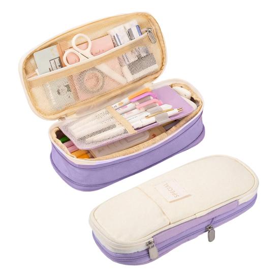 Yousheng Large Capacity Pencil Case Portable Office Supplies School Students Stationery Makeup Bag Multifunctional Storage Organizer Zipper Pouch