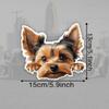 DK125# Yorkshire Terrier Car Stickers Scratch Covering Self-Adhesive Waterproof Decal Motorcycle Decorative Accessories