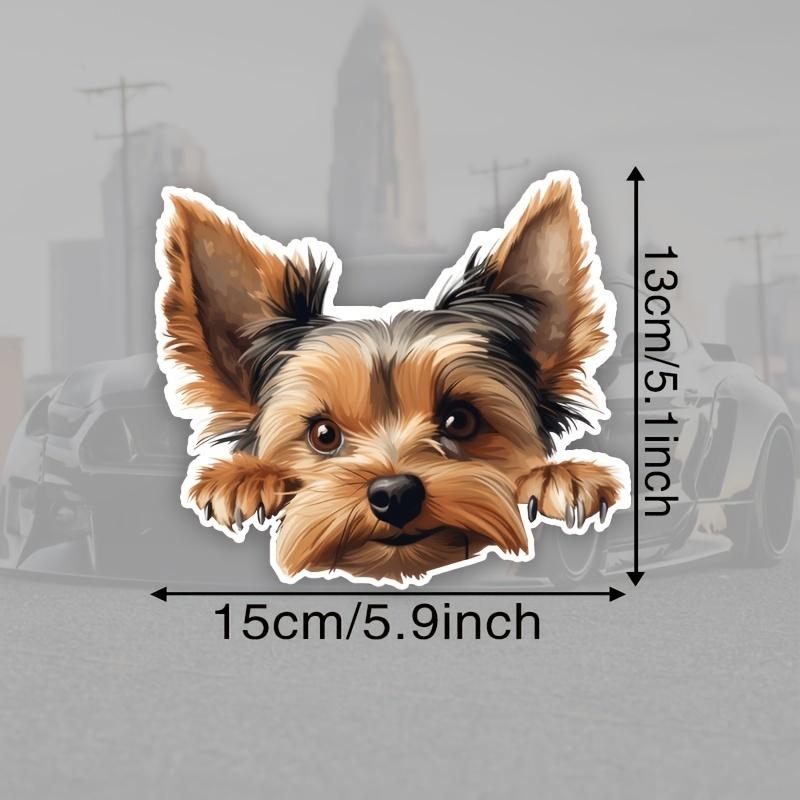 DK125# Yorkshire Terrier Car Stickers Scratch Covering Self-Adhesive Waterproof Decal Motorcycle Decorative Accessories