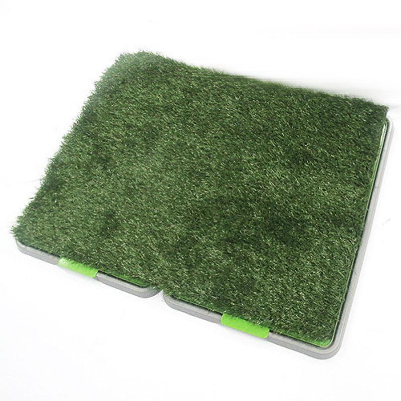 Pet Dog Toilet with Washable Artificial Grass Lawn