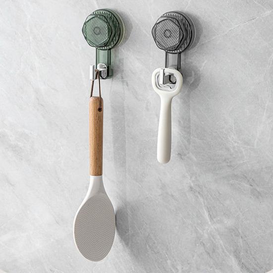 Oppbevaringskrok Gjenbrukbar Stansefri, sterk sugekoppkrok Plassbesparende veggkrok for baderomskjøkken