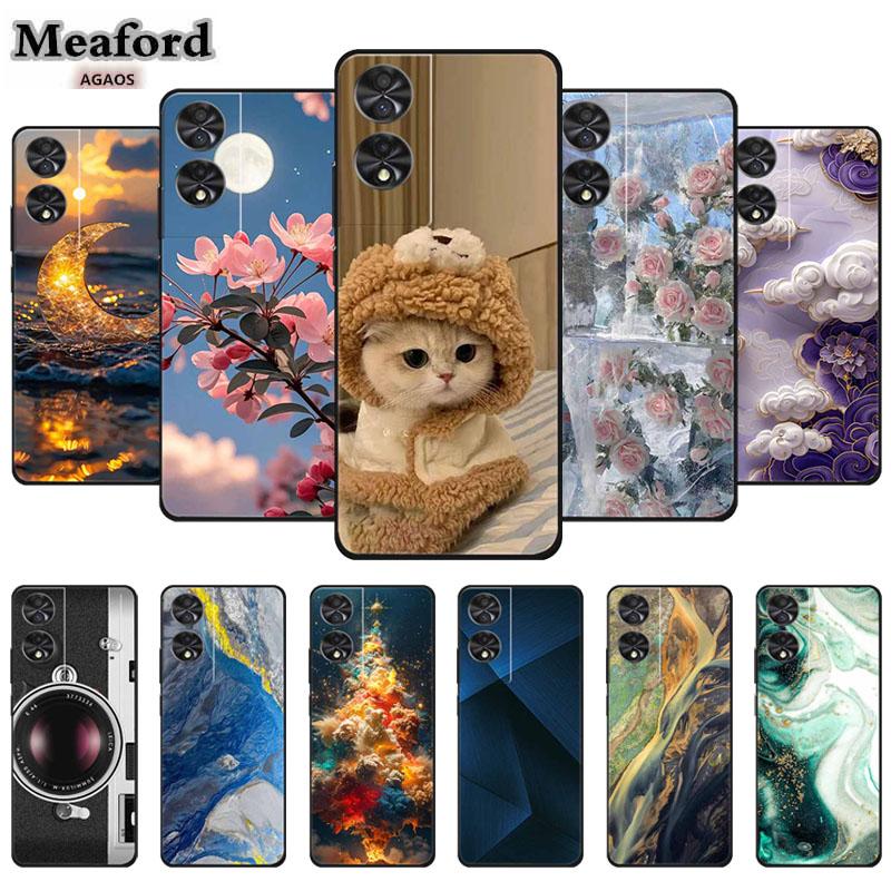 Custodia Animale Carino per TCL 40 NxtPaper Lusso Morbido Silicone Protettore Copri Telefono per TCL 50 Pro NxtPaper 50 SE TPU Cartone Animato Capa