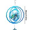 Metal Wind Spinners Hummingbird Turtle Wind Sculpture for Yard and Garden Rustic Hangable Metal Art Decor for Backyard Porch
