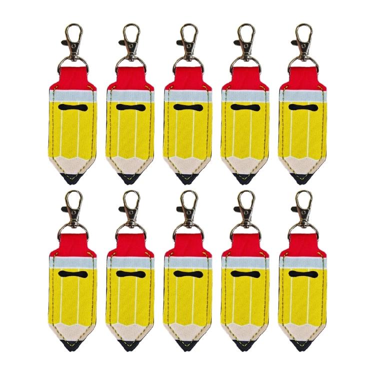 

Unique Printed Lipsticks Case Keychain In Pencil Form For Personalized Style And Convenient On The Go Use 1