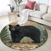 Bear Pattern Round rug,Carpet Rug for Living Room Bedroom Playroom ,Non-slip Floor Mat,Holiday Gifts and Birthday Gifts.