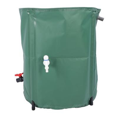 PVC Rain Barrel 200L Foldable Rain Water Collection Tank Rainwater Storage Container for Garden