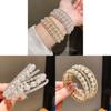 European Fashion Pearl Bracelets With Rhinestone Embellishments For Elegant Women