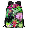 Kids Schoolbags I-Invader Z-Zim Printed Child Backpack,Large Capacity Bookbags for Kindergarten Students,Bags for Boys Girls