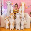 Long Cat Cartoon Pillow Animal Down Cotton Plush Stuffed Toy Decoration Holiday
