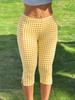 Women's Y2K Black Slim-Fit Cropped Trousers with Side Slits, Fitness Pants