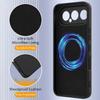 For Honor 500 5G Magnetic Case Anti-Drop Liquid Silicone Phone Cover with Lanyard