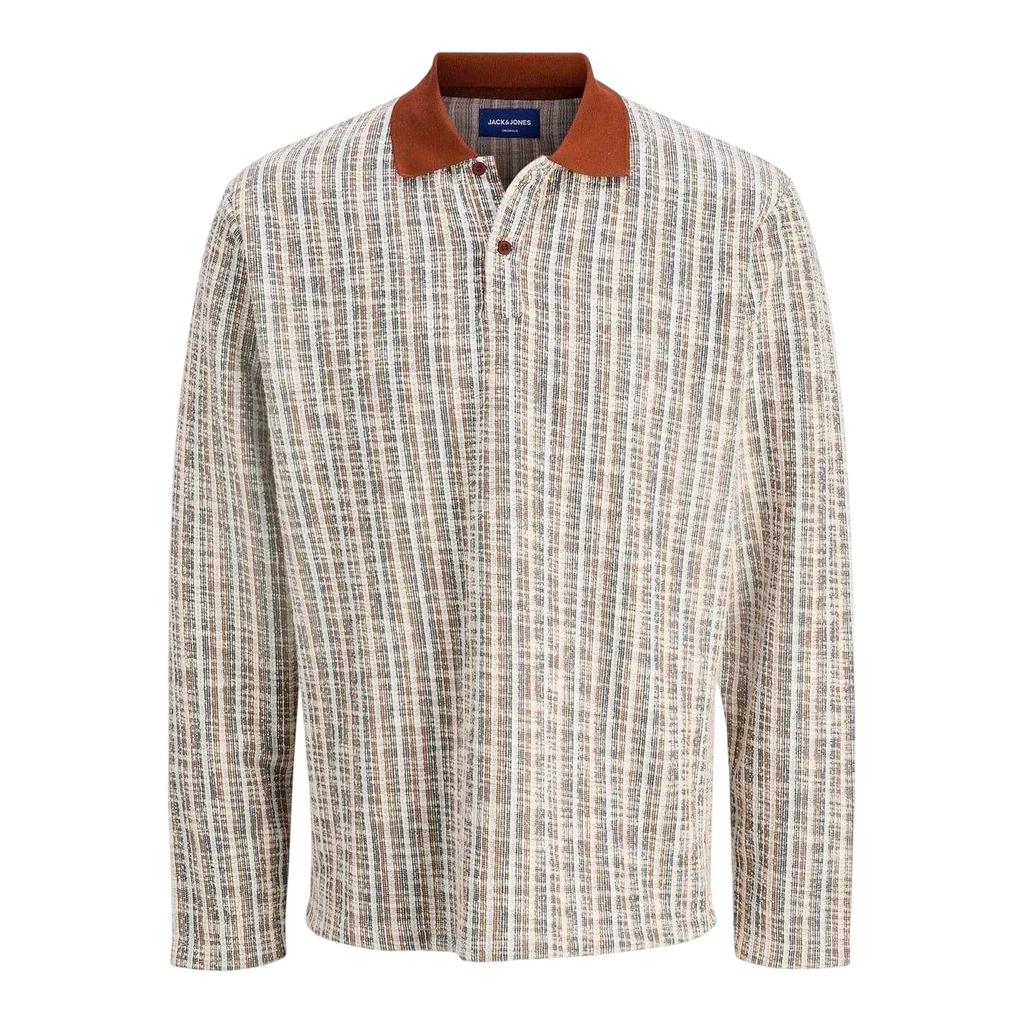 Jack And Jones Mens Striped Regular Winter Polo Shirt