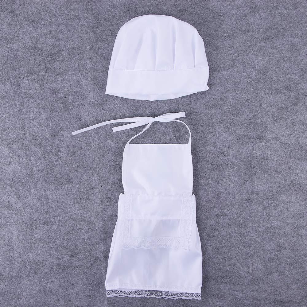 Cute Cook Cotton Blended For Kids Costumes Chef Hat Baby Photos Costume Photography Apron