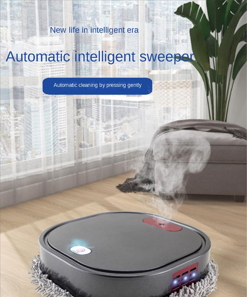 2025 New 3 In 1 Dry and Wet Sweep and Mop Robot Vacuum Cleaner Rechargeable Smart Mopping Robot Spray Cleaner Home Mopping Robot