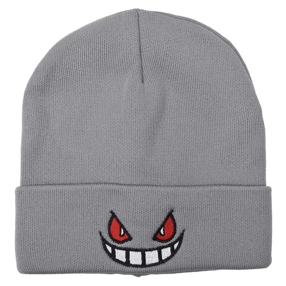 1 Stück Bestickte Strickmütze Beliebter Amerikanischer Anime Cartoon Bestickte Gestrickte Herbst/Winter Warme Mütze Urin Gestrickte Mütze