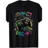 Europeiska storlekar Herr Regular Fit - Retrostil Spelkonsol Grafisk T-shirt Bekväm Casual Passform för Herr Kortärmad T-shirt för Herr