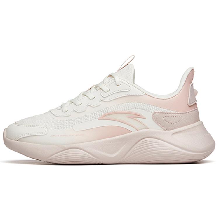 

Anta Lingyun Cushioned Anti Slip Wear Resistant Breathable Lightweight Low Top Running Shoes Women s White Gray 39