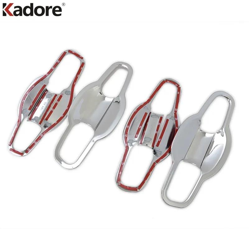 Side Door Handle Bowl Cover Trim For Honda Accord 2018 Chrome Car Door Handles Cup Frame Trims Accessories