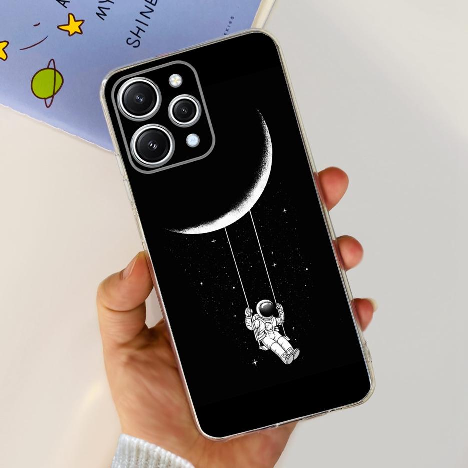 For Xiaomi Redmi 12 Case 2023 New Fashion Painted Cover Clear Silicone Phone Case For Xiaomi Redmi 12 Redmi12 Soft Fundas Bumper