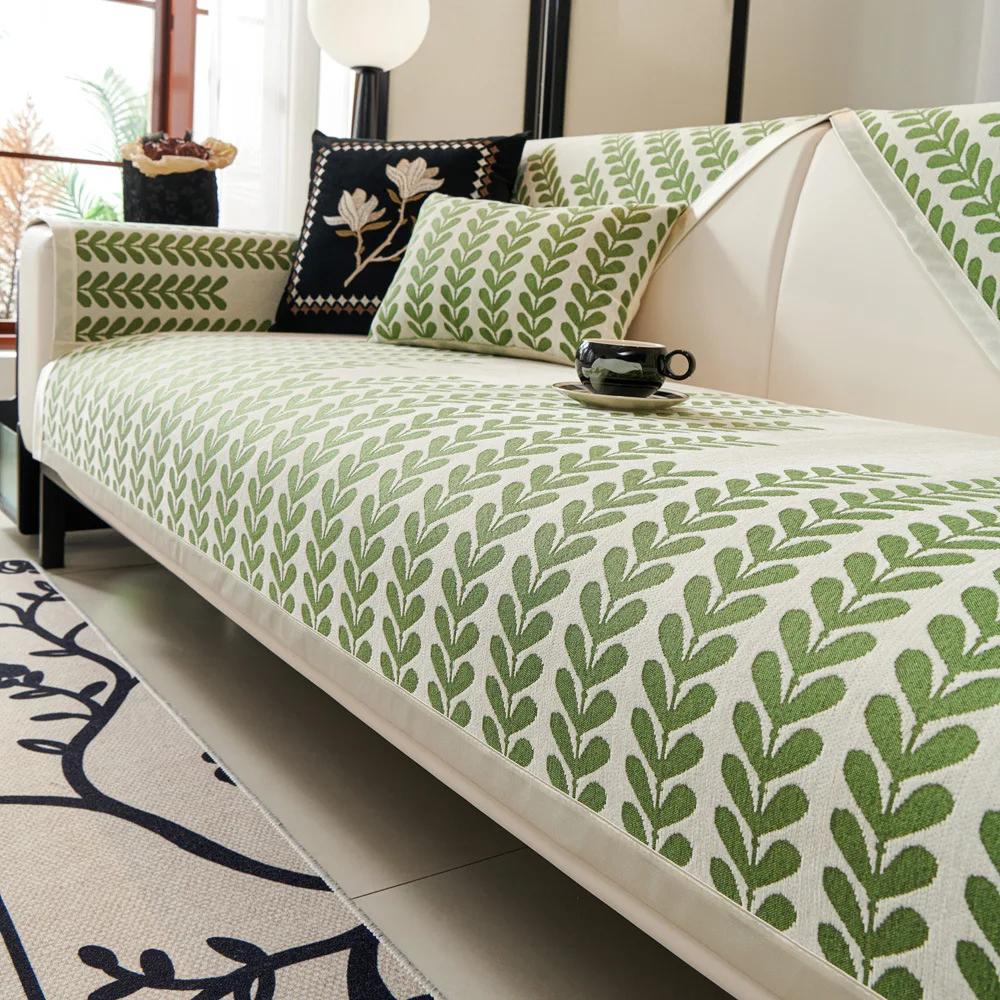 

1 шт. Чехол для дивана из синели, универсальный летний коврик для дивана, нескользящий чехол для дивана, подлокотник, полотенце, чехол для спинки для гостиной 70x70