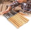 8PCS Skew Spear Point Round Nose Gouge Wood Carving Tools Woodturning Tools For Hardwood