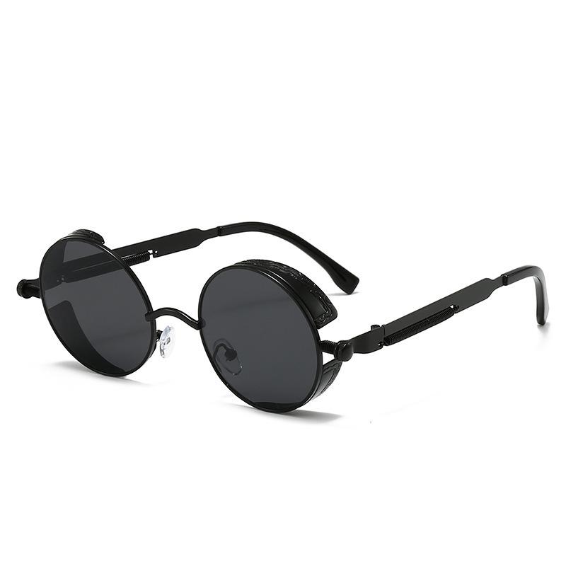 New Retro Round-frame Sunglasses - Fashionable And Slimming, Perfect For Casual Street Photography For Men And Women 58028