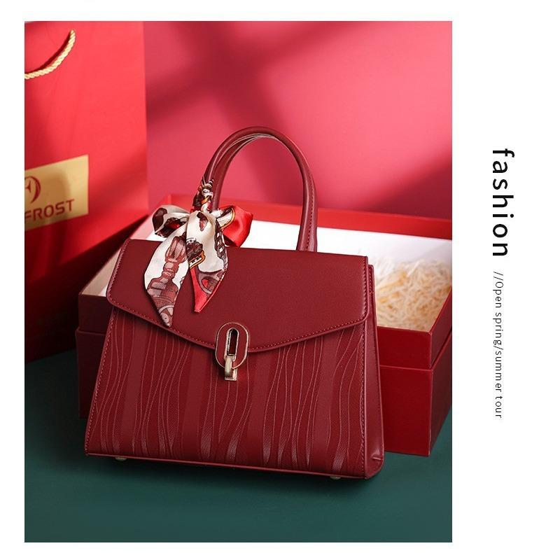 

Подарок на День матери красная сумка для мамы новая высококачественная женская сумка-мессенджер большой вместимости сумка для свекрови на свадьбу бордовый