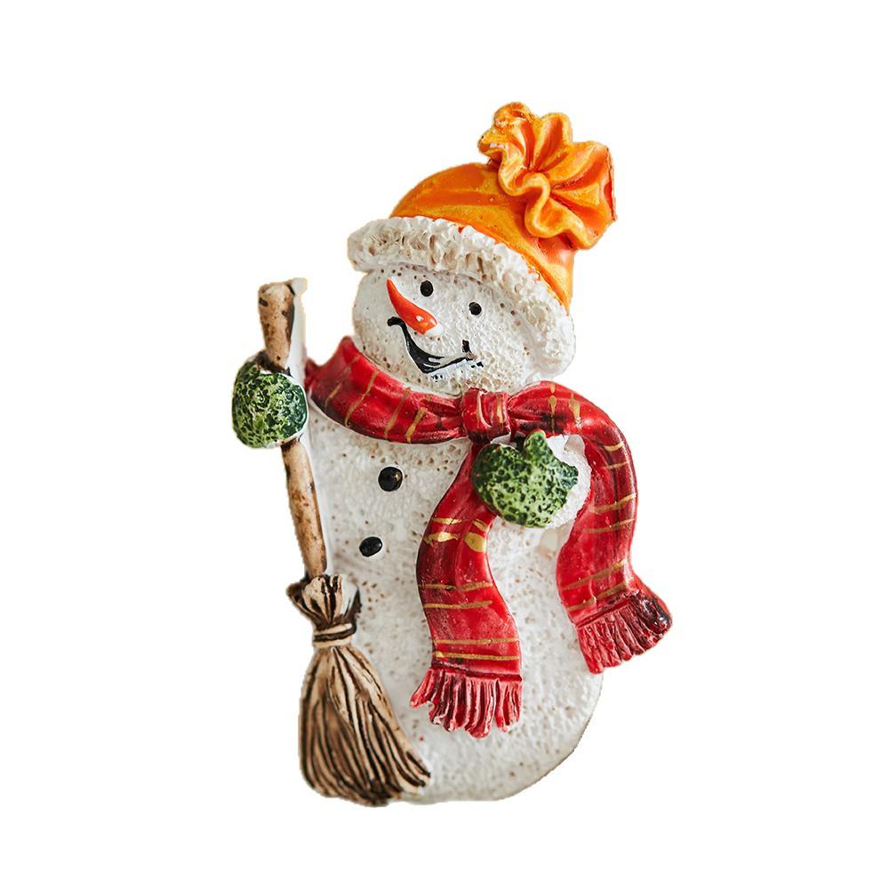 Retro Gingerbread Man Christmas Tree Ornaments: Cute Resin Refrigerator Magnets