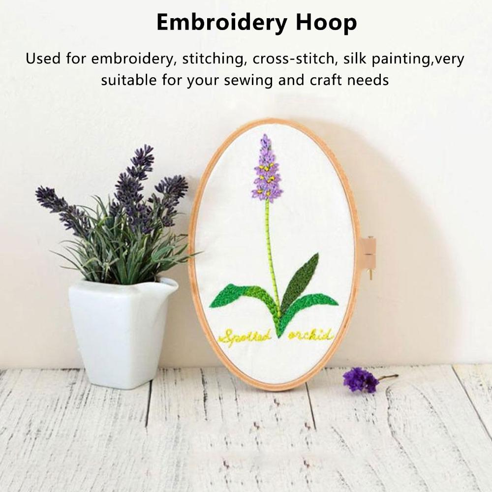 Wide Wooden Frame Embroidery Hoop Universal Clamp Wood Embroidery Hoop  Desktop Craft