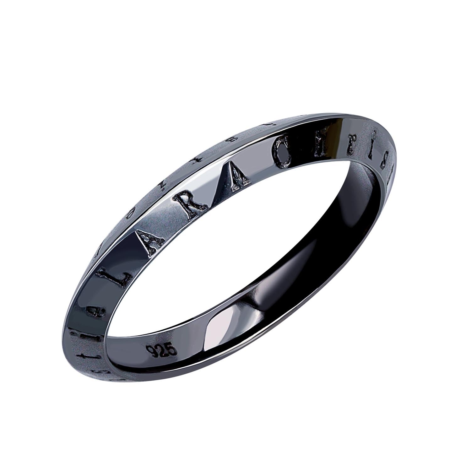 

Lara Christie Silver Laurasia Ring Size 17 Men s [BLACK LABEL] cr6025-b-17
