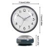 Mini-Saugnapf-Wanduhr Stille Wasserdichte Antibeschlag Kleine Uhr für Badezimmer Küche Toilette Wandbehang-Dekoration