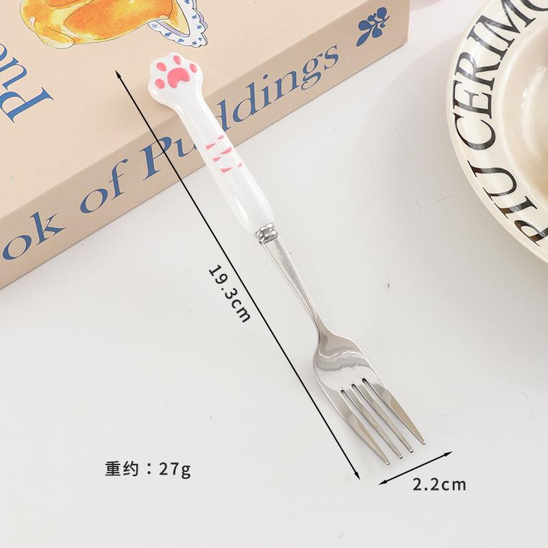 

Набор детских столовых приборов с мультяшным медведем и драконом: ложка, вилка, палочки для еды. Милый портативный набор из нержавеющей стали для школы. Кухонная утварь