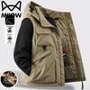 Men's Fleece-Lined Multi-Pocket Casual Vest