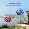 Metall Outdoor Kinetischer Windmühlen-Spinner: Künstlerische handgefertigte Gartendekoration aus Eisen