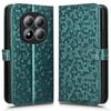 Flip Case for Xiaomi Redmi Note 15 Pro 5G, Wallet Rhombus, Green