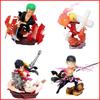 ONE PIECE Animation Figure Straw Hat Group G5 Luffy Sanji Sauron Aisi Daiwa Two-dimensional Model Figure Ornament