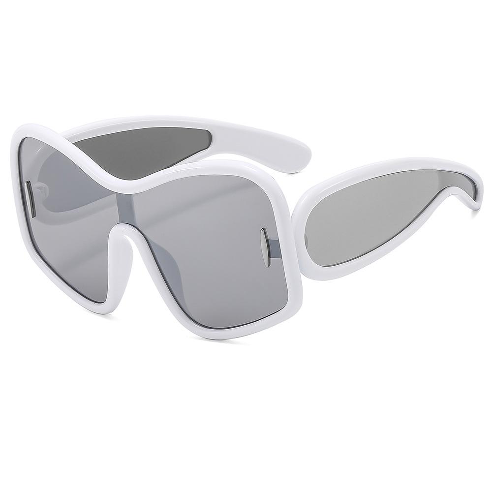 New Integrated Large Frame One-piece European and American Women's Sunglasses Fashion Trend Men's Sunglasses Women