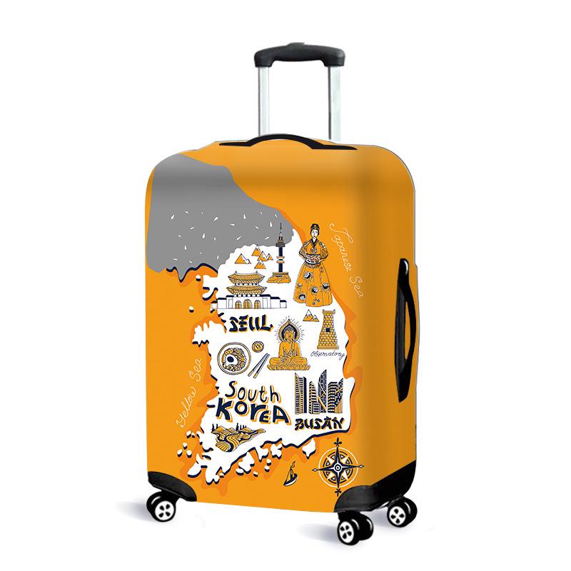 Copertura Elastica antipolvere in Pelle per Valigia Trolley 20-30 Pollici - Ispessita e Resistente all'Usura
