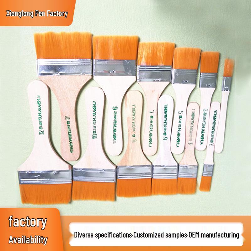 Nylon Hair Oil & Acrylic Paintbrush Set for Art Supplies