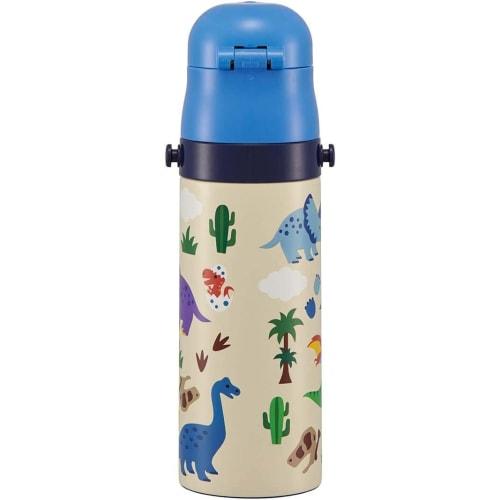 Skater Children's Stainless Steel Water Bottle Direct Drinking 470ml Dinosaur Child-friendly Lightweight Type Boys Cold Storage Dinosaur Waterbottle S