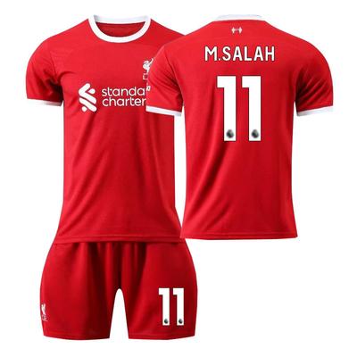 Camiseta de Local del Liverpool 2023-24 #11 Salah Camisetas de Fútbol