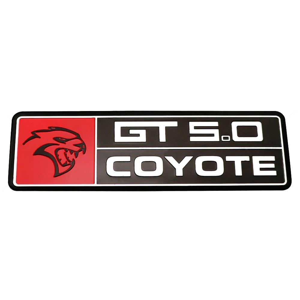 FETG4 Alloy GT350 GT500 Logo Car Body Emblem Rear Trunk Badge Sticker for Ford Shelby Fiesta Focus Mondeo Kuga Ranger Mustang Everest