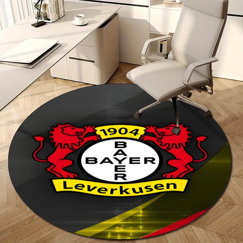 Personalized Bayer Leverkusen Round Chair Office Rug - Perfect for Mat, Office Chair & More - Ideal Gift for Birthdays and Holidays