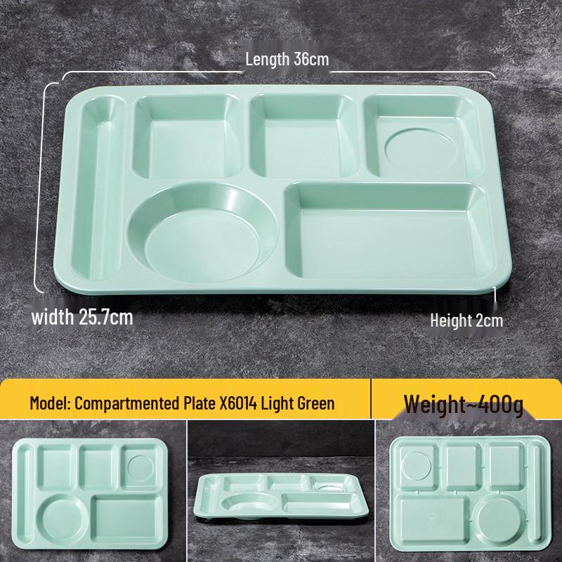 Melamine Divided Cafeteria Meal Tray