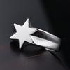 Vintage Hexagram Titanium Steel Ring Stylish Hypoallergenic Unisex Jewelry