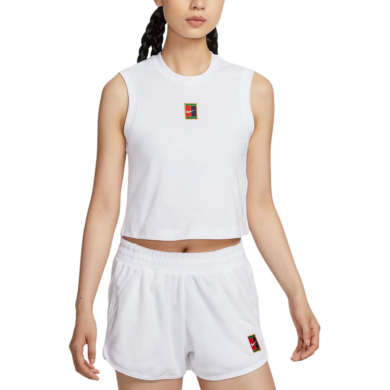

Nike Heritage Court Graphic Sleeveless Sports Tank Top Women tops White FQ2274100 L