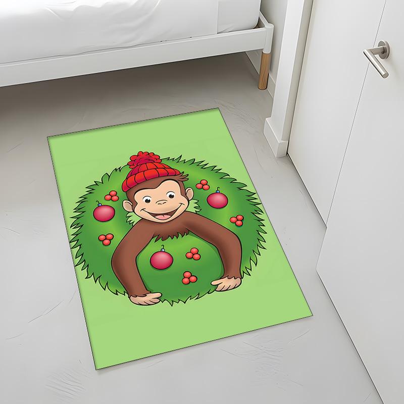 Neugieriger George (5) Teppich Geeignet Für Wohnzimmer Schlafzimmer Computerräume Essbereiche Und Platzierung Unter Tischen Und Stühlen Auch Eine Ideale Wahl Für O
