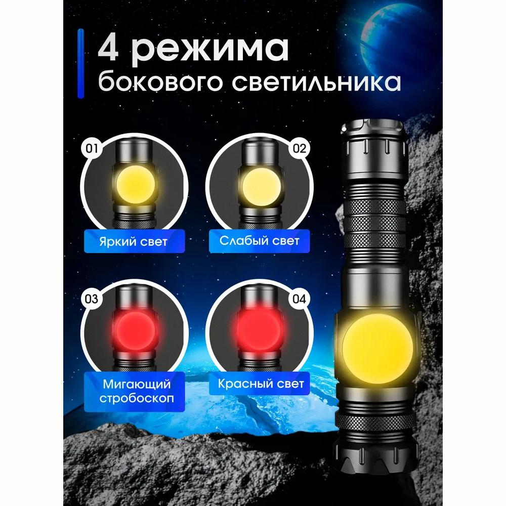 Handheld Rechargeable Laser LED Flashlight with Display